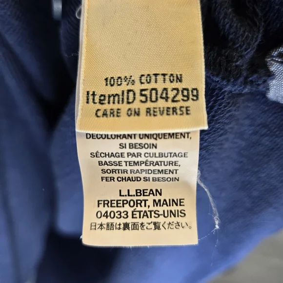 L.L. Bean Womens Hooded Sweatshirt With Button Closure - Picture 6 of 8